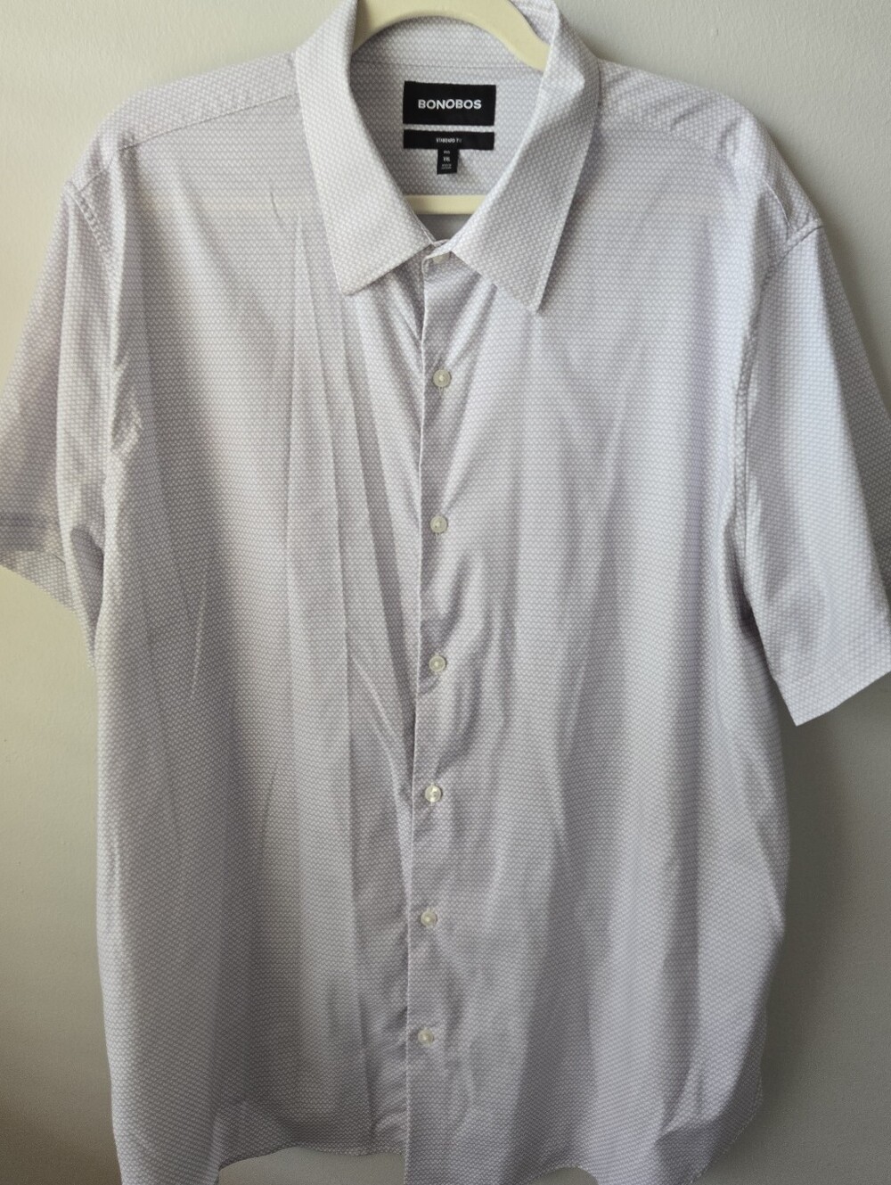 Bonobos Light Gray Microdot Short-Sleeve Button-Down Shirt